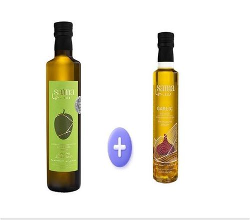 Sama Extra Virgin Olive oil 250ml + Sama Extra virgin olive oil w/Garlic 250ml