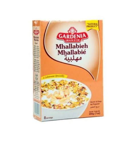 Gardenia Mhallabieh 200g - Muhallebi is a delicious Middle Eastern milk pudding dessert known for its creamy and delicate texture. It is a popular treat enjoyed not only in Palestine but also across various Middle Eastern countries in the region.