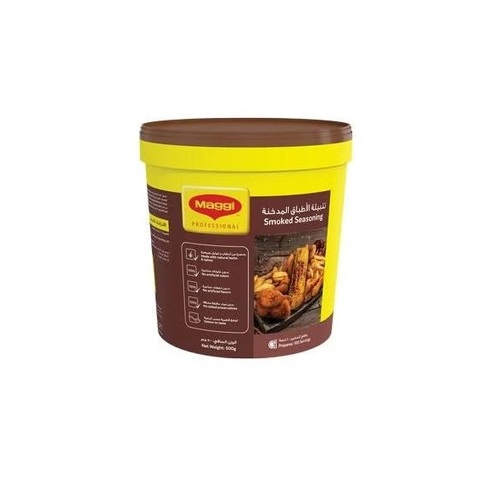 MAGGI SMOKED SEASONING 500g - MAGGI® SMOKED Seasoning is perfect for fried combos and grill marinations. Prepared with a mix of natural herbs and spices, this seasoning will impart a unique and delectable flavor to your smoky delights.