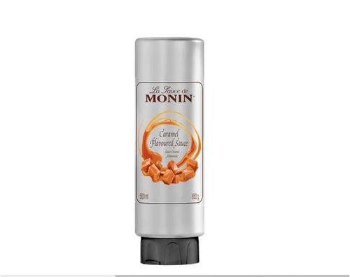Monin Caramel sauce 500ml - The rich, sweet, and buttery smoothness of caramel has come a long way from chewy wrapped candies. Our Caramel Sauce delivers mouth-watering decadence to your favorite hot or cold coffee beverages, milkshakes, cocktails and more.