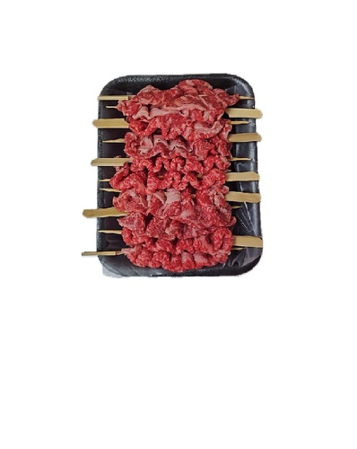 WAGYU STRIPLOIN SKEWERS MB 4-5 (35KD per KG)-AUSTRALIA - WAGYU STRIPLOIN MB 4-5 AUSTRALIA* SERVE BY PLATE* BRAND : ICON- XB* ORIGIN : AUSTRALIA* GRADE : MB 4-5* CHILLED* 100% WAGYU ICON XB* NO ADDED HORMONES* FREE FROM ANTIBIOTICS* HALAL ACCREDITED* EU ACCREDITED