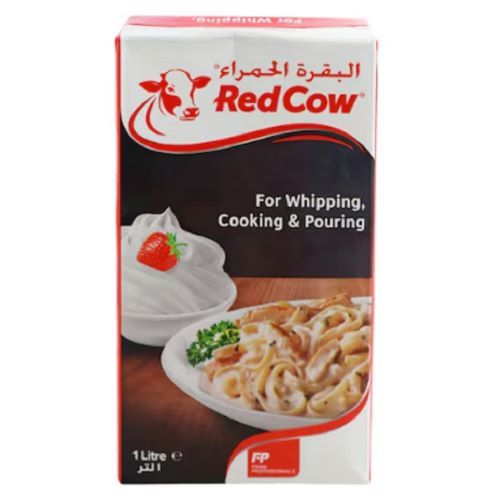 REDCOW WHIPPING,COOKING & POURING CREAM 1LITER-SPAIN - About this item:
* For Whipping, Cooking & Pouring* A Blend of Vegetable oil and Milk fat* Multipurpose: Excellent performance in cooking, baking, pastries and cakes.* Excellent performance in Cooking: Reduces quickly under heat ad performs well with acidic ingredients.* Ideal for Whipping: Produces excellent vollume that pipes well and doesn't lose its shape.* Perfect for cakes and Pastries A creamy flavour that is ideal for mousse, ganache, and cooked desserts.