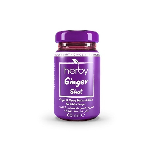 HERBY DRINK WITH GINGER & BLACKBERRY GINGER SHOT 60ML - Herby Ginger Shot offers a potent and refreshing blend of ginger, designed to provide a natural energy boost and promote digestion.
Packed with antioxidants and anti-inflammatory properties, it supports overall well-being and helps strengthen the immune system.
Convenient and easy to consume, this shot is ideal for those looking for a quick, healthy refreshment throughout the day.