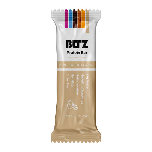 BLTZ Protien Peanut Butter Chocolate 50Gr - IngredientsDates, peanuts, milk protein isolate, cocoa powder,
sea salt.ContainsPeanuts,milk-derived ingredients.
May contain: Tree nuts and peanuts.