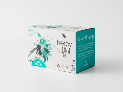 Herby Herbal Cleanese Tea (Detox) 20 bags - This refreshing blend combines green tea, nettle and ginger to naturally support purification of the body.