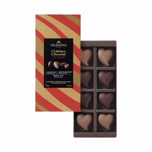 VALRHONA 8 HEARTS DARK & MILK 75G-FRANCE - مزيج مثالي من مبيض القهوة والسكر ونسكافيه 3IN1 هو سريعة وسهلة لتحضير SOLUTION ننقل المشروبات أفضل، بشكل مستمر، في كل مرة.