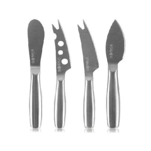 Boska Pro Copenhagen Mini Cheese Knives, Stainless Steel, Set of 4 - Are you craving a soft or semi-hard cheese? The four Boska Pro Copenhagen mini cheese knives are poised for action.