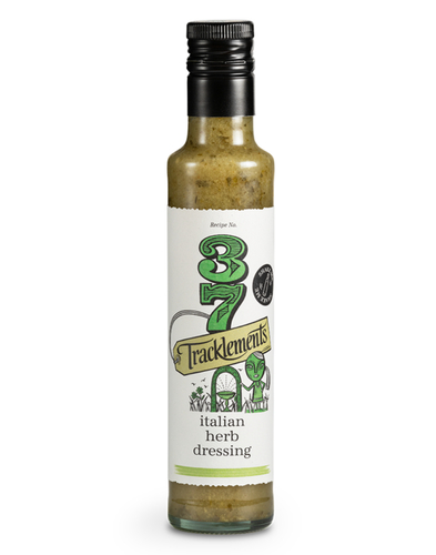 Italian Herb Dressing 240ml - UK - A simple yet sumptuous dressing that adds a flash of verdant beauty to whatever dish it adorns. Made with fragrant tarragon, plenty of chopped parsley and a smidgeon of our wholegrain and Dijon mustards, it’s delicate yet tastebud-tingling.