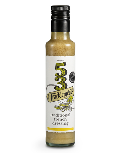 Traditional French dressing 240ml - A perfectly balanced, mellifluous vinaigrette made with the holy trinity of oil, vinegar and our Smooth Dijon Mustard for lip-smacking oomph. Seasoned with garlic, herbs and a good grind of black pepper, it’s the quintessential condiment for perking up salads of all configurations.