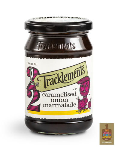 Caramelised Onion Marmalade 345g - Formerly known as Original Onion Marmalade, this was the UK’s first onion marmalade, and rather special it is too. Made with a splish of redcurrant juice for a pleasing tang, it’s excellent with pâtés, terrines and cheeses, and incomparable when melted over sausages.