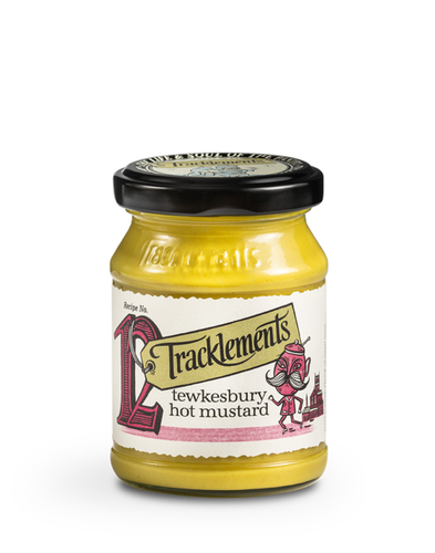 Tewksbury Hot Mustard 140g - Inspired by the ancient denizens of Tewkesbury, who pounded mustard with horseradish to make this perfect partner for roast beef.