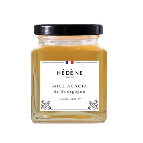 FRENCH ACACIA HONEY 125G-FRANCE - With its unique crystalline colour, Hédène Burgundy acacia honey has a unique sensory refinement and incomparable sweetness. Its subtle flavour offers sweet, floral notes, evoking the French craftsmanship of our beekeepers who create this delicious nectar. A true gourmet pleasure, it is a unanimous favourite with the whole family.