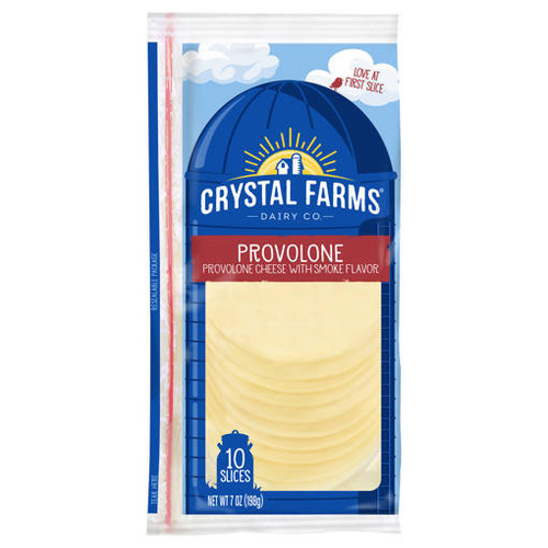 Crystal Farms Provolone Cheese 198g Slices