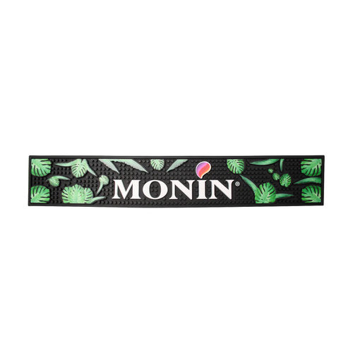 Monin Mat - The bar mat is a pad on the bar counter on which Drinks are prepared and served. It is used to protect the work area and to collect spilled liquids.