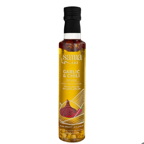 Sama Extra Virgin Olive Oil with Garlic& Chilli 250ml