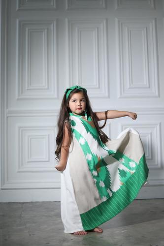 Kid's Spunky Green Ramadan Dress