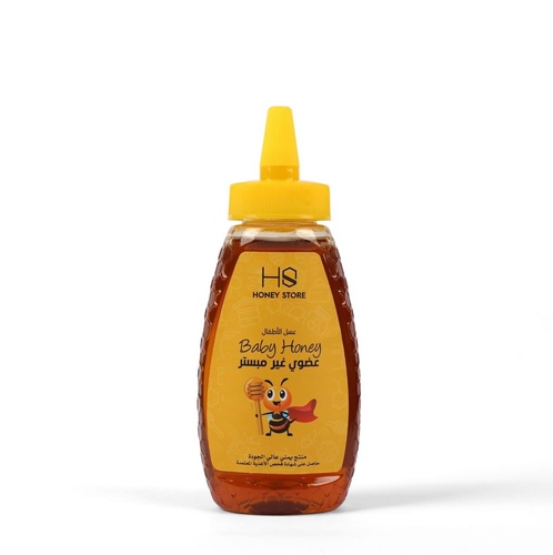 Baby Honey(Yamani)500g - عسل الأطفال ?طريقة الاستخدام :يفضل عدم استخدام العسل للأطفال الأقل من سنه ، بعد عمر سنه استخدم العسل لطفلك كبديل للسكر وهناك فوائد كثيره عند استخدام العسل للأطفال ومنها : 
- تقوية جهاز المناعه - تزويد الجسم بالطاقه- مكافحة الكحه ونزلات البرد- مكافحة الألتهاب مثل ( الربو - إلتهاب الحلق - إلتهاب الغشاء المخاطي ) - تحسين الجهاز الهضمي ويكافح أمراض الإسهال ، الإمساك ، إرتجاع المريئ ) - تسريع إلتئام الجروح والحروق على الجلد 


طريقه الأستخدام :من عمر سنه الى سنتين ( ملعقه صغيره ) من عمر سنتين وما فوق ( ملعقه وسط )