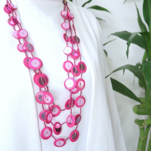 Long layered necklace