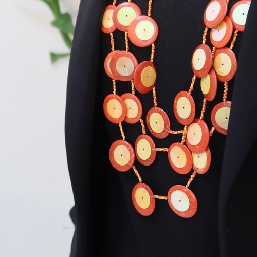 Long layered necklace