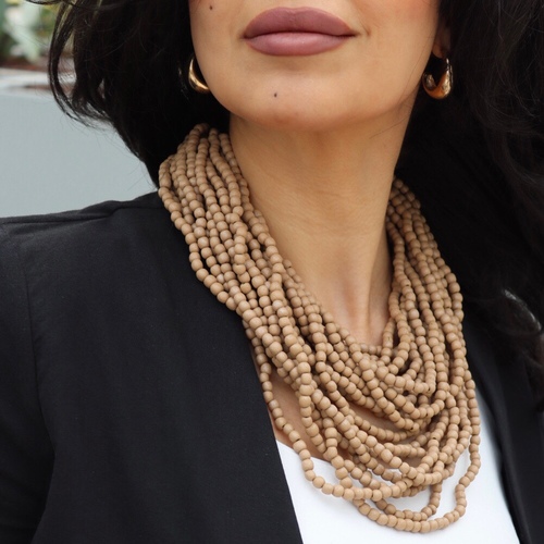 Many  layers - Materials : wood&nbsp; Length : 36 CM ( MEDIUM / ADJUSTABLE )