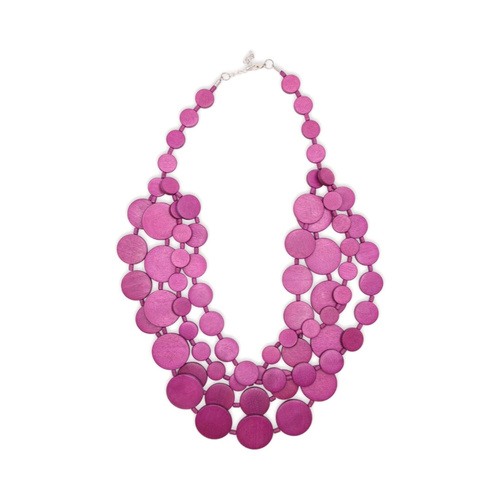 Different circle beads necklace
