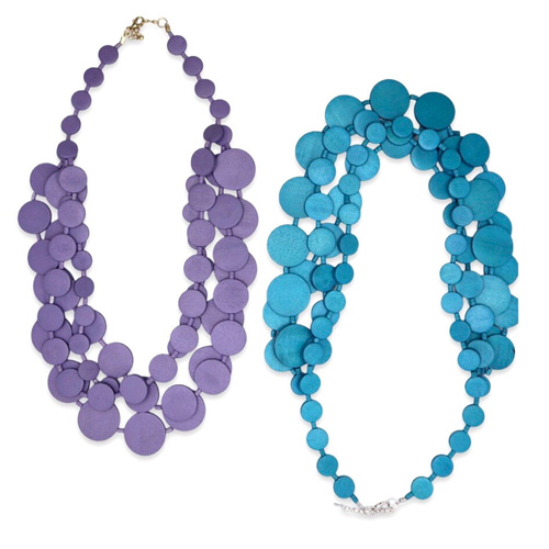 Different circle beads necklace
