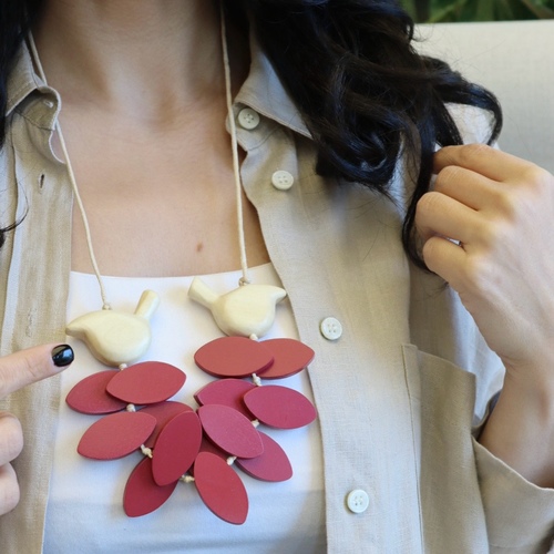 ss25 - Materials : wood Length : 55 CM ( LONG / ADJUSTABLE )