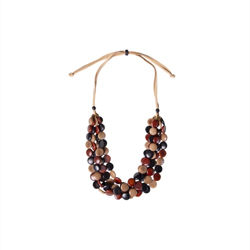 R26 - Materials: tagua&nbsp; Length : 40 CM ( LONG / ADJUSTABLE )