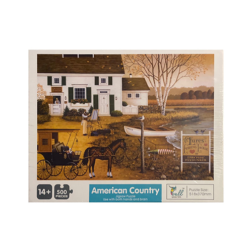 Bordga - puzzle American country (500 piece)  - Qihan toys