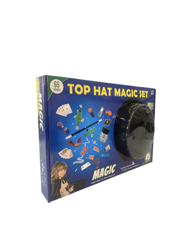 top hat magic set - Feature 
 PACKED WITH THE MOST POPULAR TRICKS - Looking for beginner magic kits? Ours features all the old favorites … from magic cup & dice, card and coin tricks to the mysterious levitating wand. HOURS OF MYSTICAL FUN FOR BOY OR GIRL - Your child will have a blast mastering each magic trick, step by step, until it's showtime. Give him a needed break from screen time for some old-school fun. EASY FOR BEGINNERS - No prior magic needed with our magic starter kit. What a great confidence booster. A GIFT YOU WILL BE PROUD TO GIVE - Age 5–11 is a tough crowd — and hard to buy for. But this kid magic kit is a surefire winner. You'll delight in seeing the super-excited looking on their face. 100% SATISFACTION GUARANTEE - Your satisfaction truly matters to us, if you have question with our product , please feel free to contact us. 
 Note 
 1.Without original box ,Packing in carton box or bubble bag. 2.If there is missing parts,Pls contact us at first time, we will arrange to repost with free, thanks! 3.Age Range：≥3 years(Prevent Child from swallowing small parts） 4.Parcels are mostly shipped by AliExpress Standard Shipping. If you need a specified shipping method, please contact our customer service. 5.Drop shopping or wholesale. Welcome to contact us for good price. 
 Package List 
 1*Magic Toys 1*Mannual Instructions