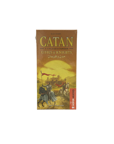 catan 5-6 player extendion - Now that you have discovered the legendary island of Catan, expand your Catan world by bringing more people to the table!
The content and rules of this extension allow you to add 2 additional players, so you can play Catan with up to 6 players. 
Catan Base Game is required to play this extension.

• Players: 5-6
• Age: 10+
• Time: 90 min