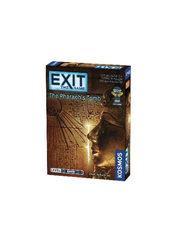 Exit: The Pharaoh's Tomb - The excursion to the Valley of the Kings is the highlight of your vacation to Egypt. As you crawl through the narrow passageways, you lose the rest of your tour group. You enter a mysterious burial chamber. A massive stone door closes behind you. On the floor lie a dusty notebook and an ancient disk ...

In Exit: The Game, players must use their team spirit, creativity, and powers of deduction to crack codes, solve puzzles, collect objects, and earn their freedom bit by bit. The hit escape room concept for home use. You must solve a series of riddles and puzzles to escape from a room. Each correct solution brings you to another riddle. How fast can you escape the room? Materials for 1 time use.

• Players: 1-4
• Age: 12+
• Time: 60-120 min. 
• Difficulty: Advanced