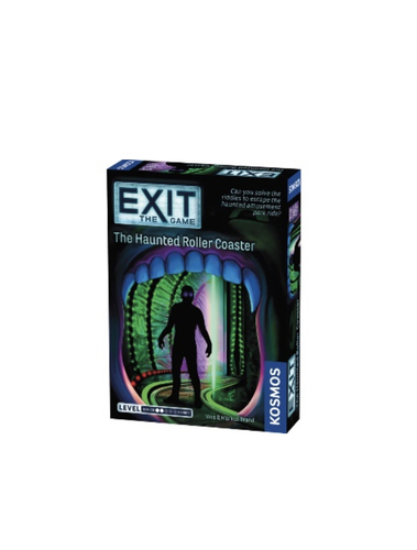 Exit: The Haunted Roller Coaster - Dark corridors, terrifying shrieks, bone-chilling monsters — sounds like a lot of fun, right? At least that’s what you thought when you decided to take a ride on the haunted roller coaster at the amusement park. But suddenly you are stuck in a really freaky place. The ride’s gates are locked tight in front of and behind you. You stumble upon a strange riddle. Can you summon up all your courage to solve the riddles and escape the haunted roller coaster?

In Exit: The Game, players must use their team spirit, creativity, and powers of deduction to crack codes, solve puzzles, collect objects, and earn their freedom bit by bit. The hit escape room concept for home use. You must solve a series of riddles and puzzles to escape from a room. Each correct solution brings you to another riddle. How fast can you escape the room? Materials for 1 time use.

• Players: 1-4
• Age: 10+
• Time: 60-120 min. 
• Difficulty: Beginner