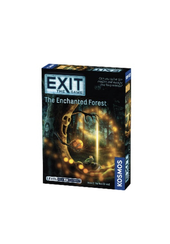 Exit: The Enchanted Forest - What you had planned to be a relaxing walk in the woods suddenly takes a very different turn. As you are walking over a bridge, it unexpectedly disappears behind you and you begin to encounter strange fairytale creatures and even stranger puzzles. What's going on here — and how are you ever going to find your way out of this forest again?

In Exit: The Game, players must use their team spirit, creativity, and powers of deduction to crack codes, solve puzzles, collect objects, and earn their freedom bit by bit. The hit escape room concept for home use. You must solve a series of riddles and puzzles to escape from a room. Each correct solution brings you to another riddle. How fast can you escape the room? Materials for 1 time use.

• Players: 1-4
• Age: 10+
• Time: 60-120 min. 
• Difficulty: Beginner