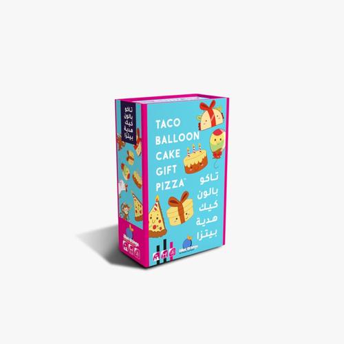 Taco Balloon Cake Gift Pizza - That’s right! The top-selling, fast-paced party game is back with a birthday edition!
One at a time, players place a card face-up in the middle of the table, while calling out one of mantra’s words in order. As soon as there is a match between the card placed and the spoken word, all players race to slap their hands on the central pile of cards. The last one to do so must take the card pile.
You must be quick to get rid of all your cards but watch out! As your mind will play tricks on you and a single wrong move will be penalized.
And guess what?! There are new power cards!

• Players: 2-8
• Age: 8+
• Time: 10-15 min.
• Dimensions: 12x8x4 cm