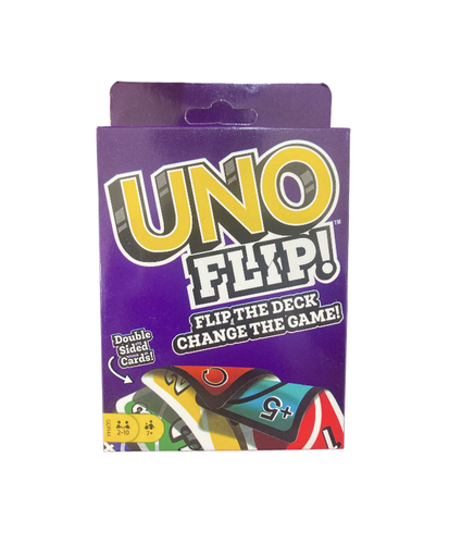 uno flip - استعد
للتكرار التالي للعبة UNO الكلاسيكية: UNO FLIP .. إنها لعبة المطابقة التي تعرفها ، بالإضافة إلى
التحولات الجديدة المثيرة ، مثل سطح السفينة على الوجهين ، وبطاقة FLIP الخاصة والعقوبات الأكثر صرامة ، والتي تمنح
اللعب الكلاسيكي ميزة تنافسية. هناك Light Side على سطح السفينة ، والتي تلعب مثل UNO الكلاسيكي ، و Dark Side حيث تكون العقوبات شديدة الصعوبة. قم بتشغيل
بطاقة FLIP وجميع
البطاقات في يدك ، يتم قلب كومة السحب وسطح الرسم للكشف عن مجموعة جديدة تمامًا من
الأرقام والألوان على الجانب الآخر.    



يحدد
حامل بطاقة FLIP ما إذا كنت
ستلعب على الجانب المضيء أو الجانب المظلم من سطح السفينة أم لا ، ومتى تعيده مرة
أخرى. يتضمن The Dark
Side of the deck بطاقات حركة جديدة تهز الأشياء حقًا ، مثل بطاقات Draw Five و Skip Everyone. ضع إستراتيجية لتهز منافسيك وكن أول من يتخلص من بطاقاتك
للفوز. عندما تصل إلى بطاقة واحدة ، لا تنس أن تصرخ UNO. الآن يمكن لعشاق ألعاب الورق الحصول على UNO FLIP. في علبة متينة رائعة للتخزين والسفر. تعتبر لعبة الورق
العائلية الممتعة هذه مثالية للأطفال بعمر 7 سنوات وما فوق. قد تختلف الألوان
والديكورات.