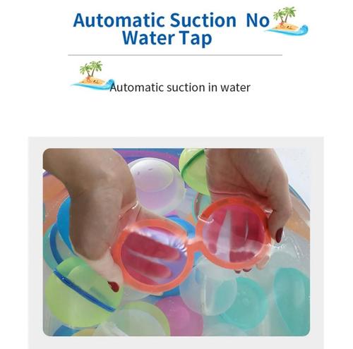 Magnetic reusable water balloons - 6 pieces