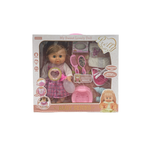 my sweet lovely doll - Add
fun to your child   Baby
with eating utensils   and
spare pampers   And
the mother of breastfeeding   and
teach pigeons       























Age
+ 3