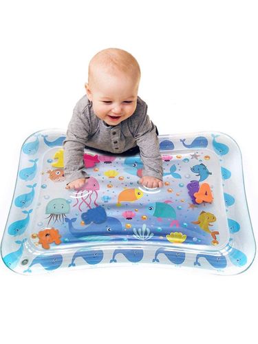 Water mat whale 2 - the water mat improves baby ability to move, enhance physical fitness, promote brain development and enhance crawling ability. ( size 66*50 cm)