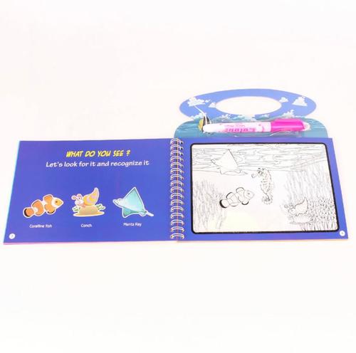 Children's Creative Magic Watercolor Drawing Book snow white - Children's creative magic watercolor painting book  helps to   Intellectual development   Brain development   Hands-on ability    age +2