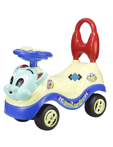 Blue children's car - Rides:
The package includes a push car for children from 1 to 3 years old. It can be
ridden by children who can push it with their feet after sitting on it. Parents
can also pay the car for their child if they don't want to pay it themselves.
The car can bear a maximum weight of 15 kg.    Lights
and Music: Lights and music add an extra level of fun to the ride. Your child
can play and listen to music while riding. There is a dedicated button on the
steering wheel to play or change the music.    The
light flashes simultaneously with the music. It requires two AA batteries to
unlock these features. [   DIRECTION
STEERING WHEEL: The steering wheel allows your child to control the direction
of the ride. They can turn the wheel left or right to make the ride go in the
direction they want. It is easy for your child to hold the steering wheel.
There is also a control panel with a horn and music buttons.    COMFORTABLE:
The wide seat of the baby ride-on provides plenty of space for your child to
sit comfortably. The seat is made of durable plastic, and is easy to clean. It
also has a backrest that provides comfort and support for your child. It helps
prevent them from getting tired while riding and prevents them from falling.
The soft anti-slip wheels of the baby car provide a safe and stable ride for
your baby.     





























Adorable
Design: The adorable cartoon design adds a touch of magic to children's ride-on
car toys, capturing your child's imagination and making their playtime more
fun. There is a cute animal face on the front of the baby's car.