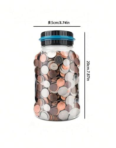 digital counting moey jar - Digital money piggy bank  Holds from 500 to 800 coins Battery operated It works in dollars Possibility of increasing or decreasing funds from the
device itself Automatic counting of deposited amounts  















Just iron without paper