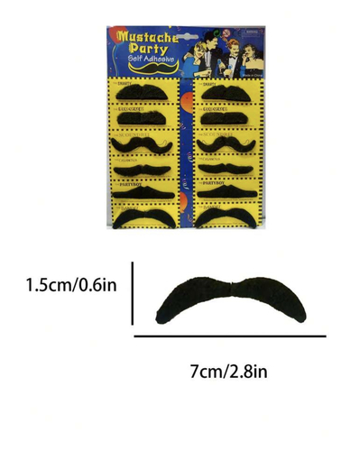 Mustache trick 12 pices