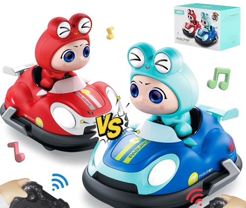 Car Crash - This set of newly designed remote control bumper car toys add rich fun for exciting racing competitions, the side of the bumper car will trigger the pop-up action of the figure toy, hitting each other's vehicles to make the dolls pop-up heralds victory. This  RC car set includes two RC race cars, 2 removable characters