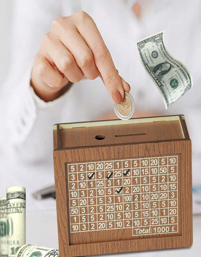 1000 Savings Challenge Piggy Bank