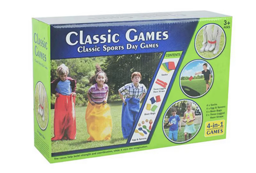 CLASSIC GAMES CLASSIC SPORTS DAY GAMES - It provides endless hours of fun and entertainment Perfect for developing kid's imagination and manual dexterity It helps improving motor skills, hand-eye coordination
