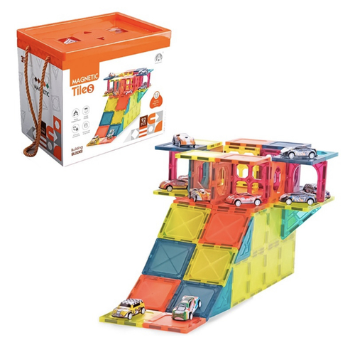 Educational magnets, 92 pieces - Designed to
encourage creativity and imaginative thinking   By building
different structures using magnetic pieces   Contains 92 pieces   Educational Benefits   Enhances
problem-solving skills, critical thinking, and hand-eye coordination   Helps learn colors and
shapes    























Recommended Age: 3+