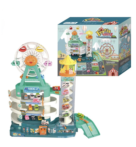 ferris wheel car park bulding