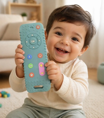 Remote control teether blue