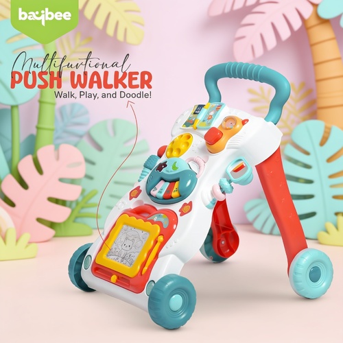 Baybee 2 in 1 Baby Walker for Kids | Sit-to-Stand Baby Activity Walker for Toddler with Drawing Boar